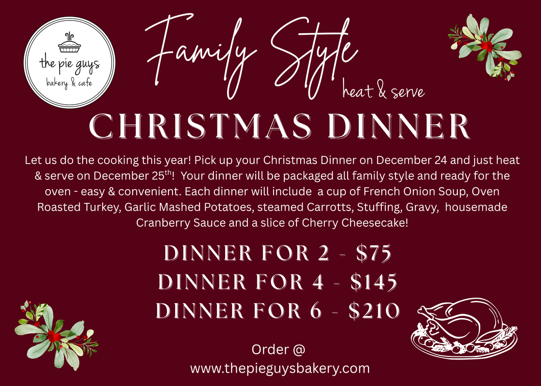 Family Style Christmas Dinner - Heat & Serve