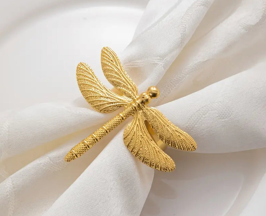 Dragonfly Napkin Ring - Set of 4
