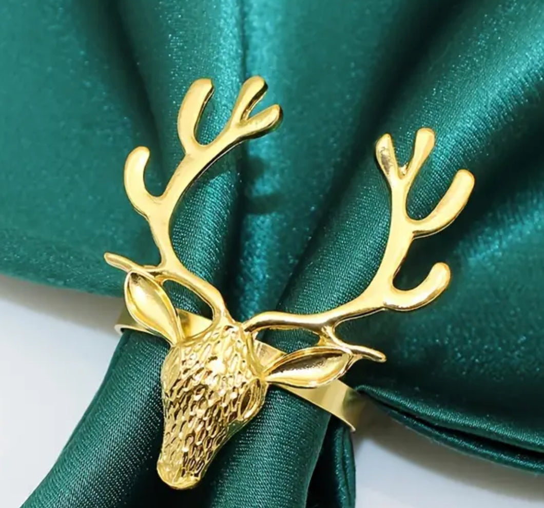 Reindeer Napkin Ring - Set of 4