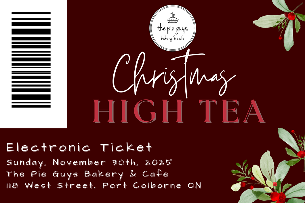 Christmas High Tea - Sunday November 30, 2025