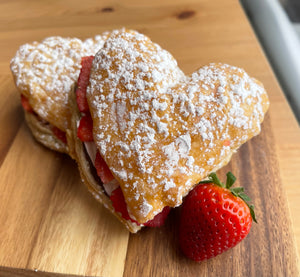 Heart Shaped Strawberry Flakie