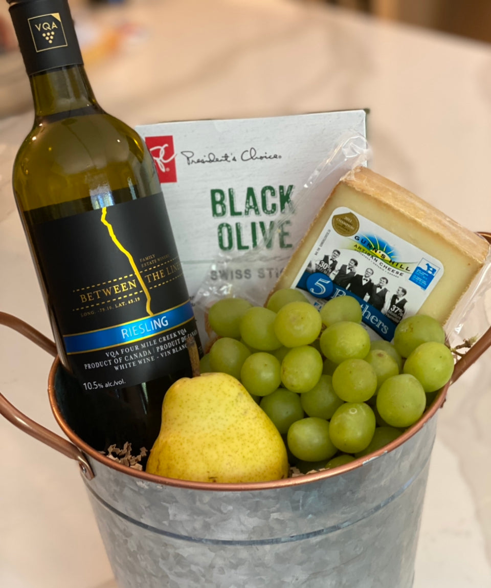 Wine & Cheese Bucket - White