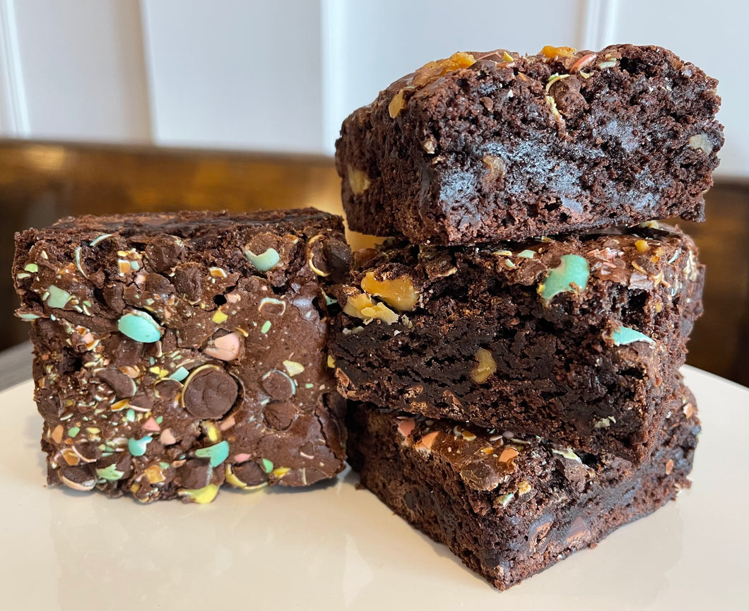 Cadbury Mini Egg Triple Chocolate Brownies