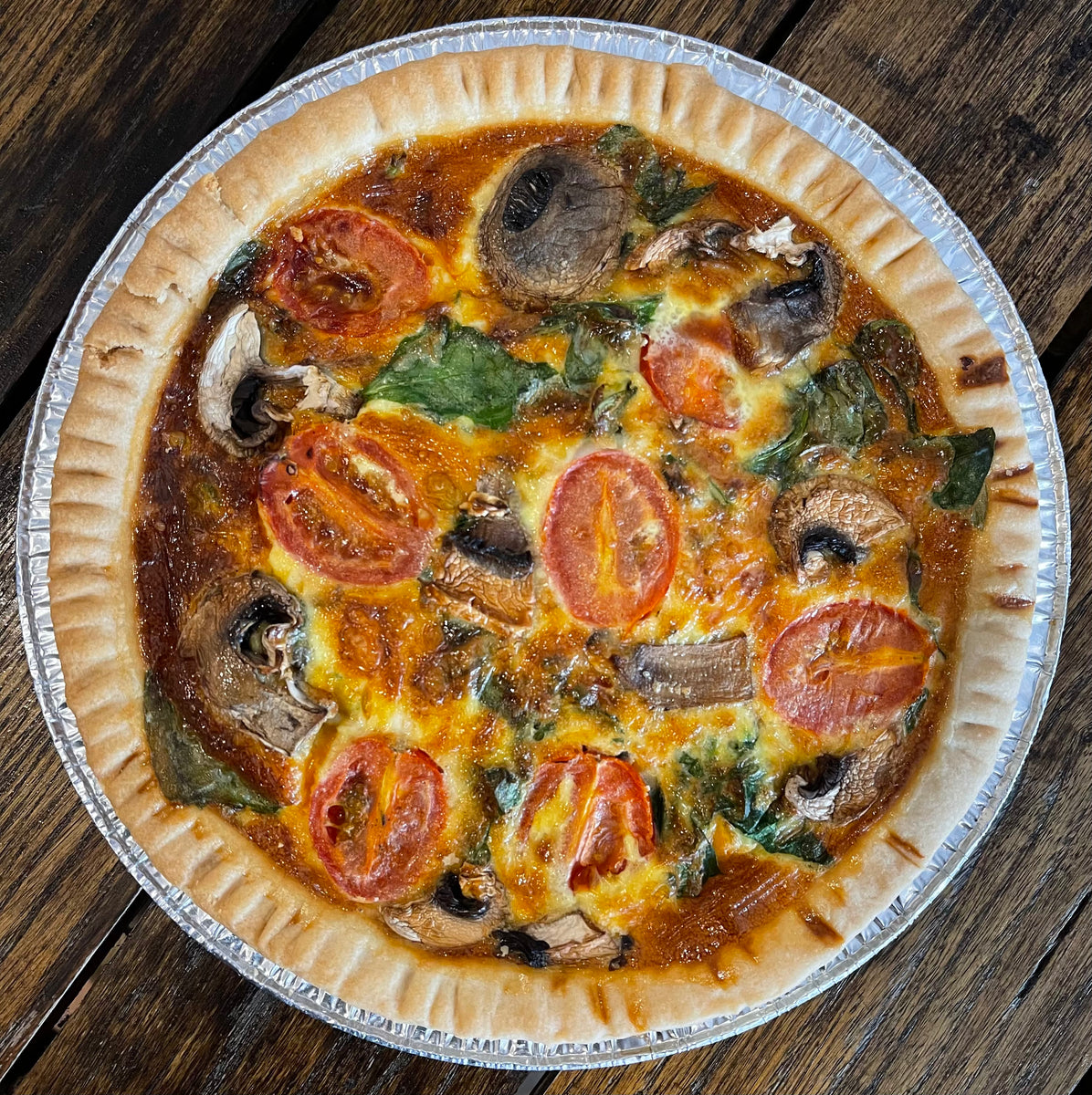 Cherry Tomato, Spinach, & Mushroom The Pie Guys Bakery & Cafe